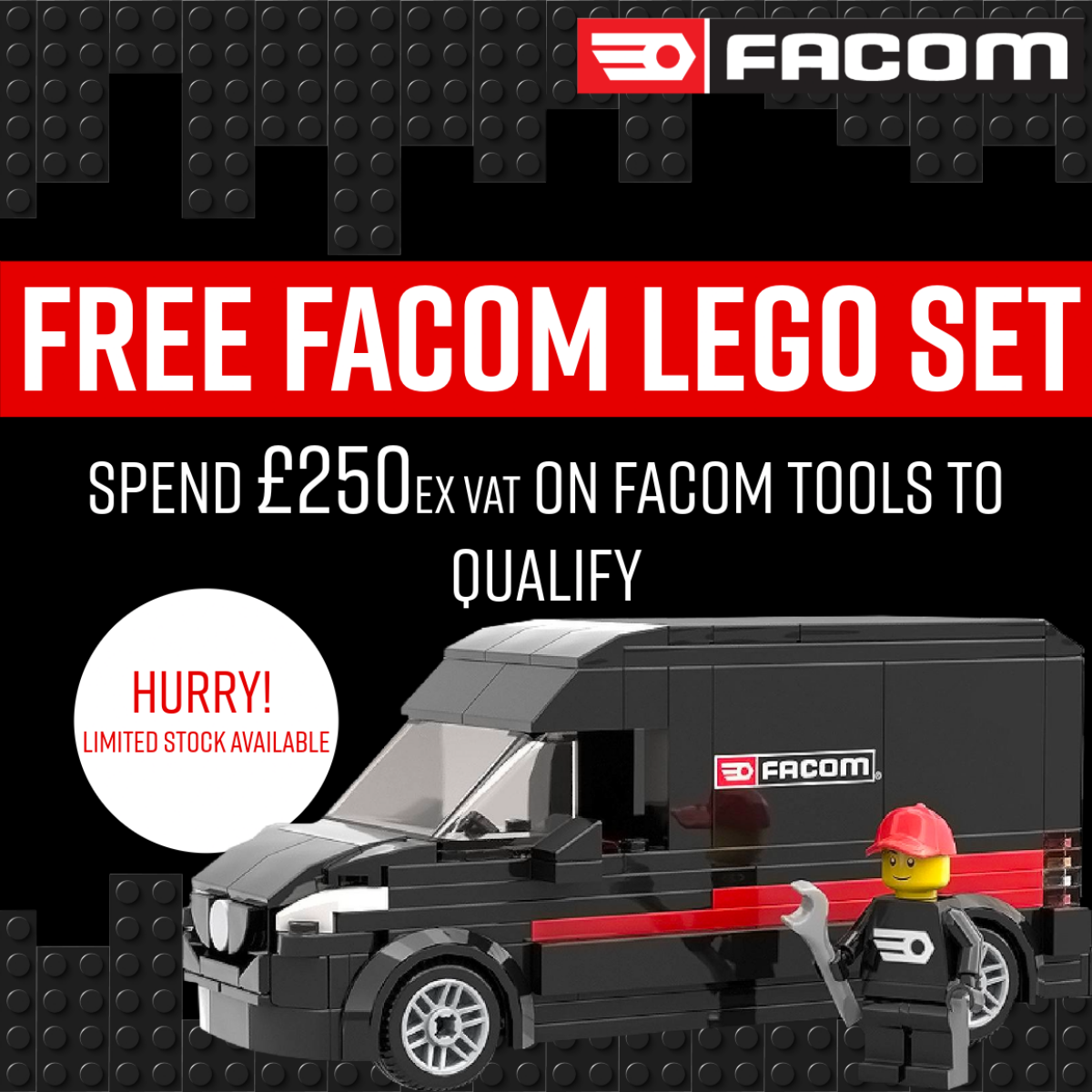 Free Facom Lego Set When You Spend £250ex Vat