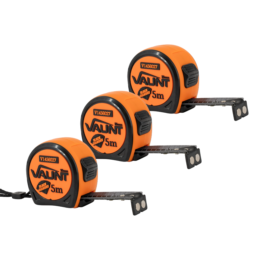 Vaunt Premium 5m Metric Compact Tape Measure - Pack of 3